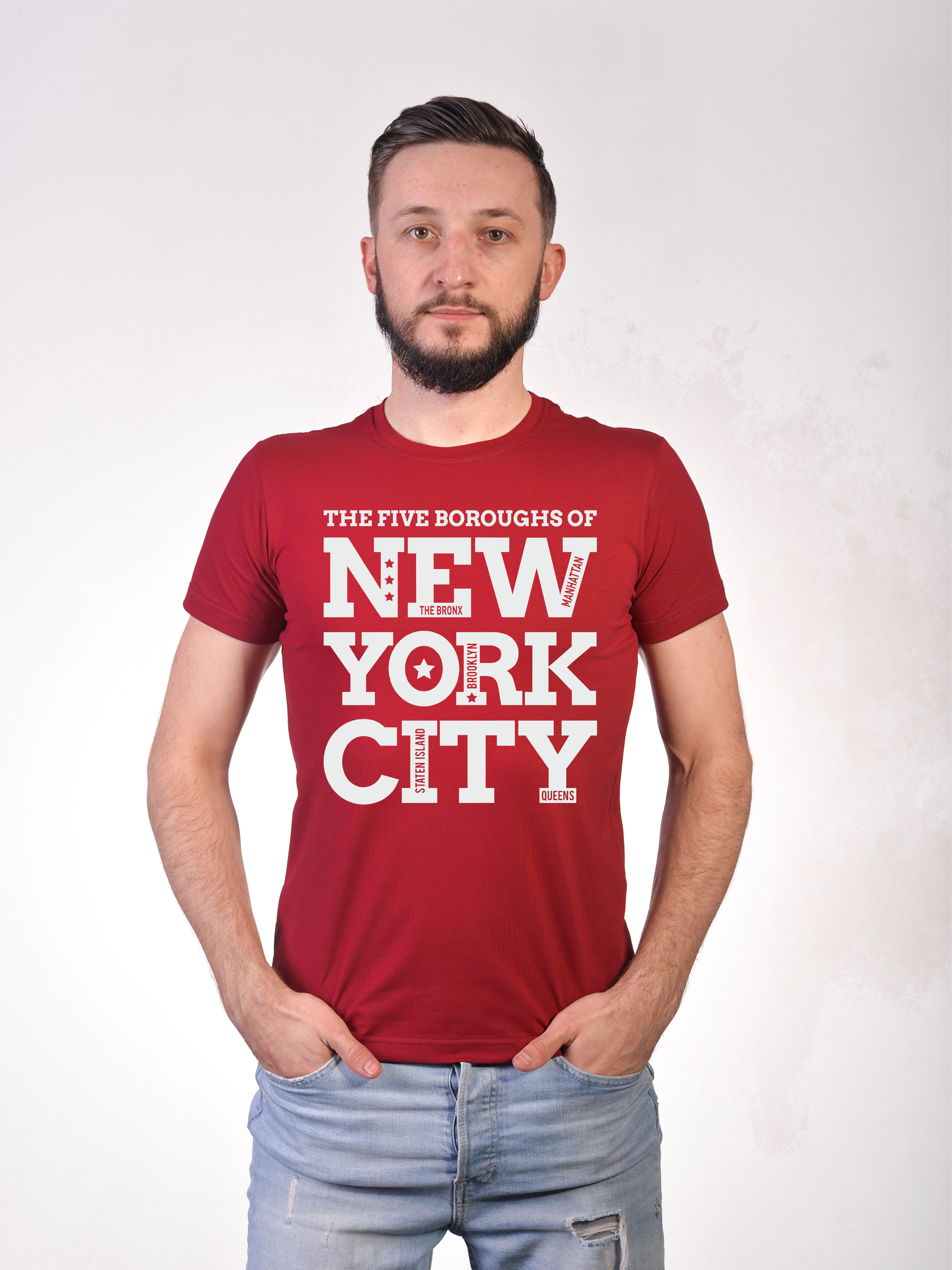 

Футболка New York City бордова Premium XL Vudvud