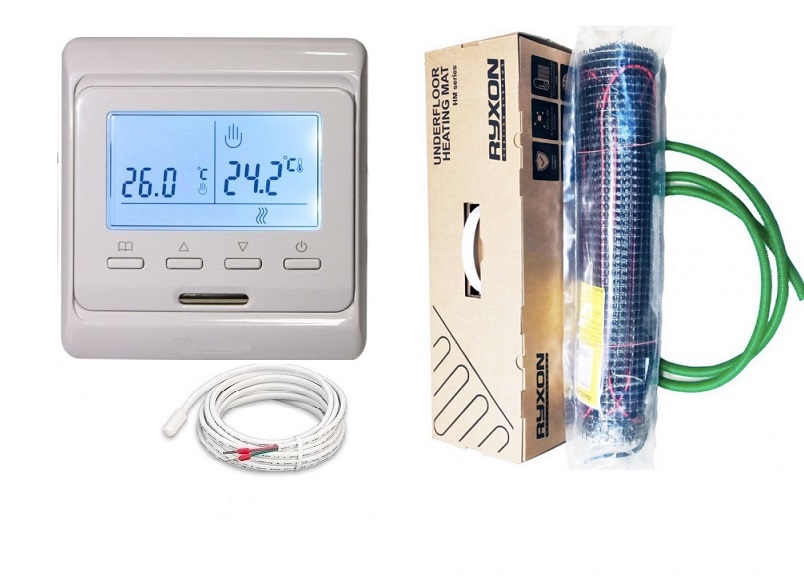 

Теплый пол Ryxon HM-200 двухжильный мат 2400 Вт 15 м2 с программируемым терморегулятором в комплекте (Vvp197)