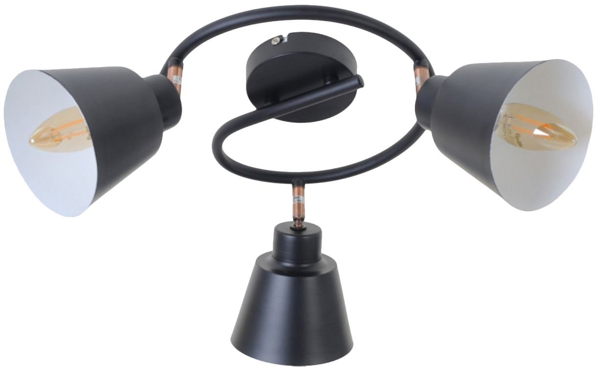 

Светильник спотовый Brille HTL-208/3G E14 BK/Cooper (26-794)
