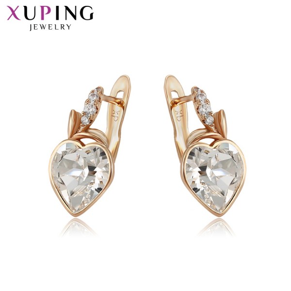 

Серьги Xuping с белыми кристаллами Swarovski позолота 18К 7028000