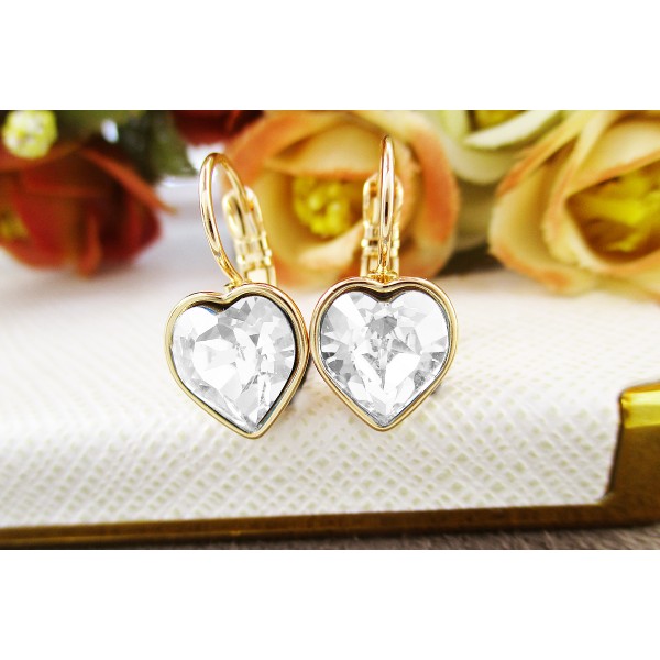 

Серьги Xuping с белыми кристаллами Swarovski позолота 18К 4679000
