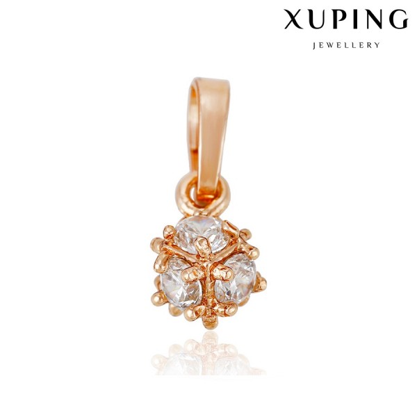

Подвеска Xuping с белыми фианитами розовая позолота 8630000