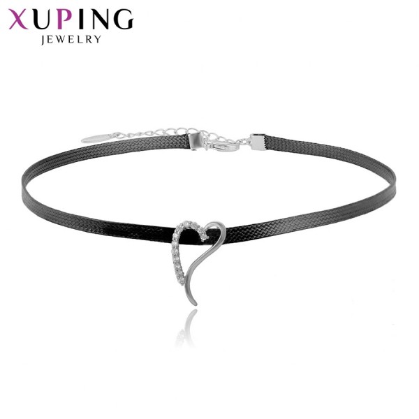 

Чокер Xuping и подвеска с белыми фианитами родиум 10004673