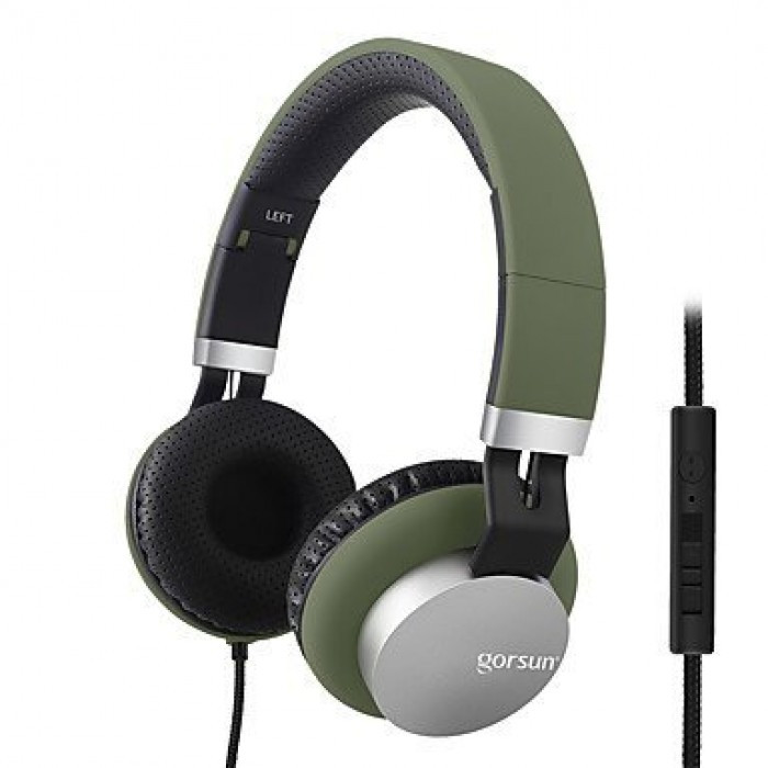 

Проводные Наушники Gorsun GS-789 с микрофоном Тёмно-зелёные
