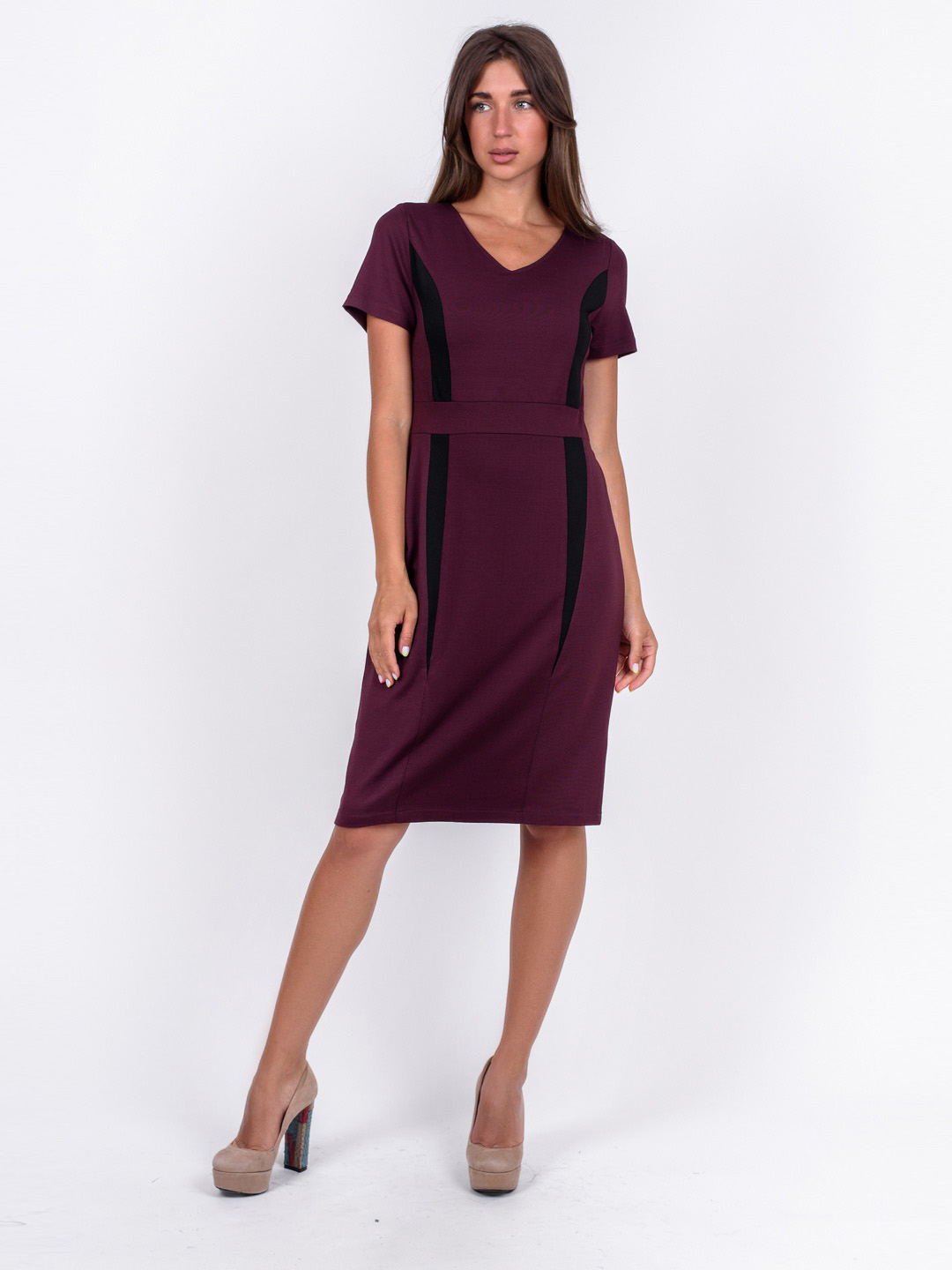 

Платье English dress Bodyright GN1020 38 Бордовое