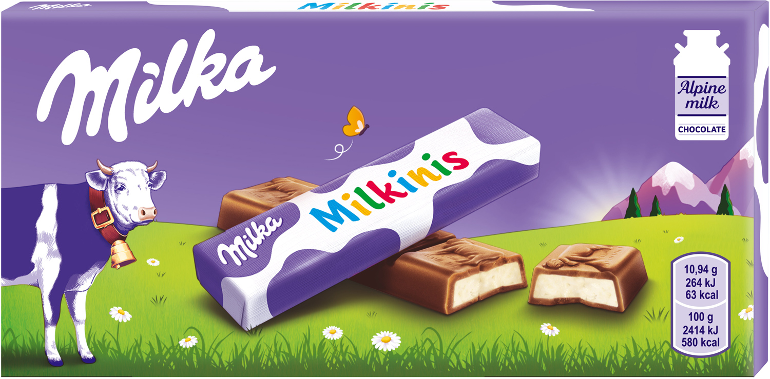 Шоколад молочный Milka Milkinis с молочной начинкой 87.5 г ...