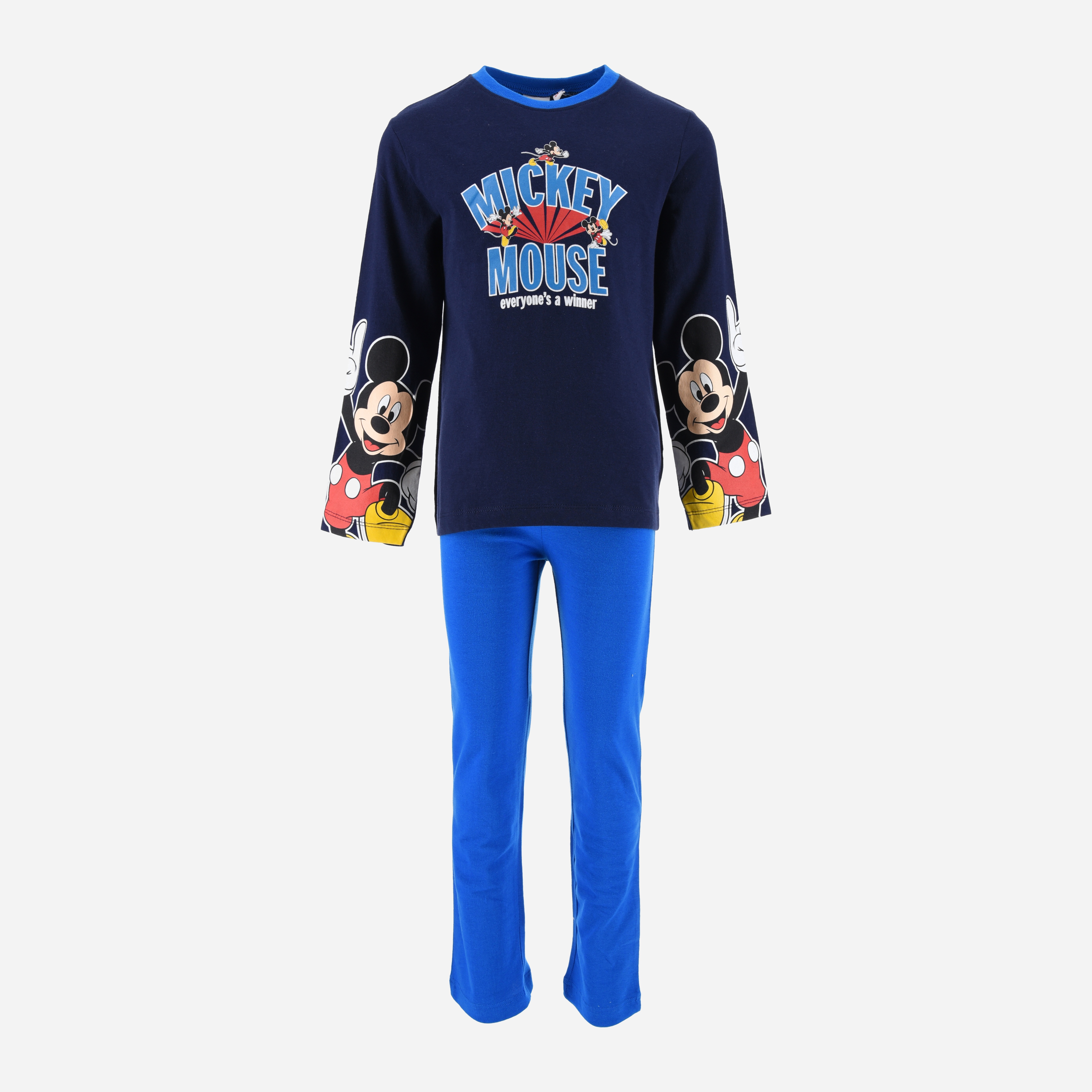 Акція на Піжама (футболка з довгими рукавами + штани) для хлопчика Disney Mickey VH2006 92-98 см Наві від Rozetka