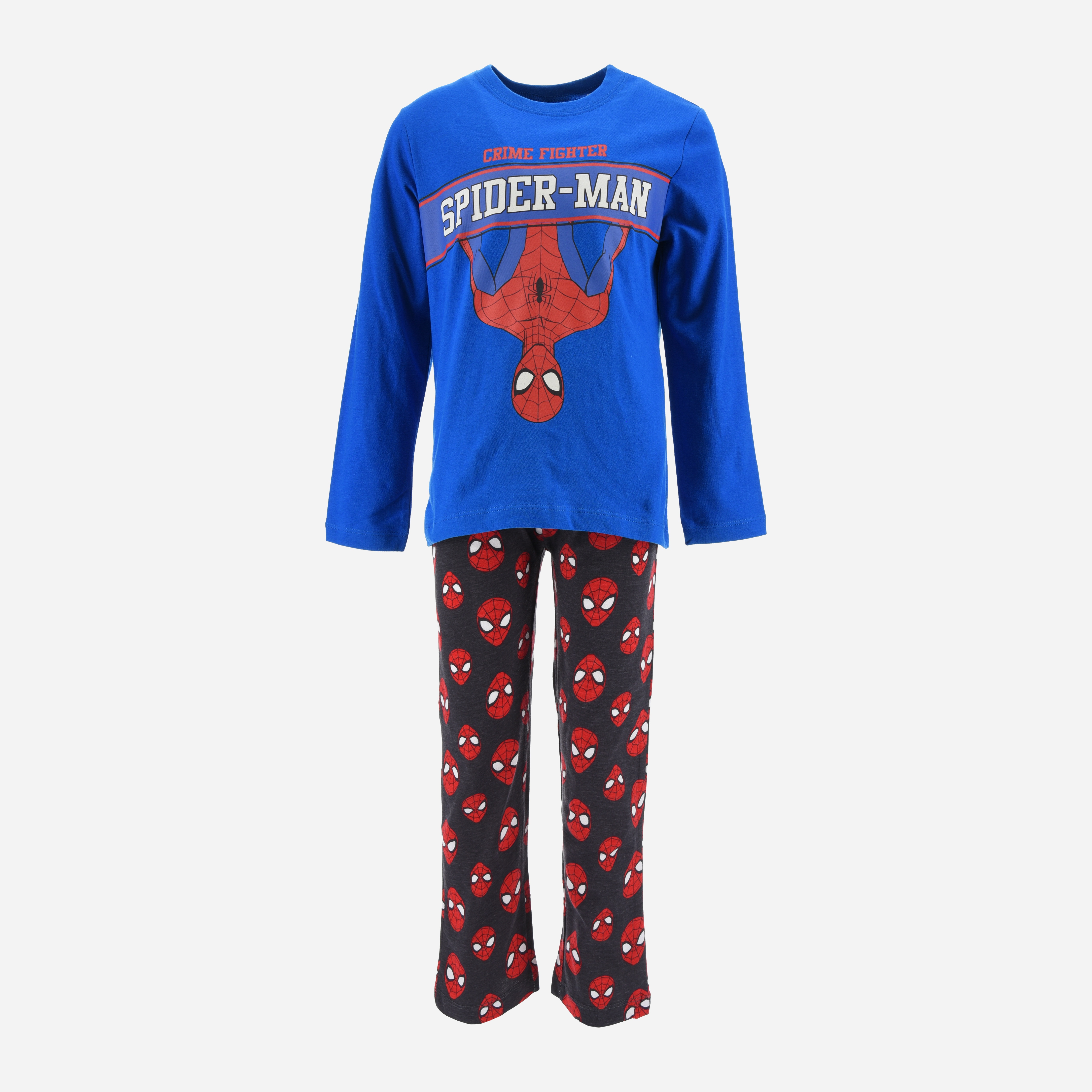 Акція на Піжама (футболка з довгими рукавами+штани) для хлопчика Disney Spiderman VH2017 92-98 см Синя від Rozetka