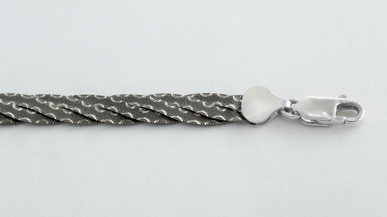 

Серебряная цепь Silvex925 родированная - 875В 2/45, женская