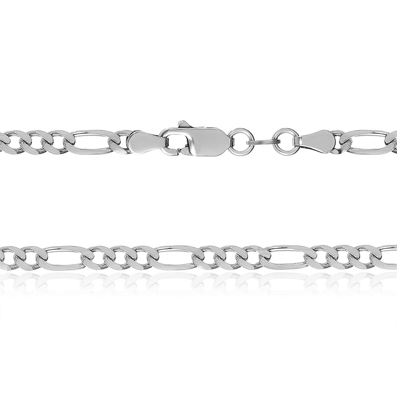 

Серебряная цепь Silvex925 родированная - 809Р 8/60, женская