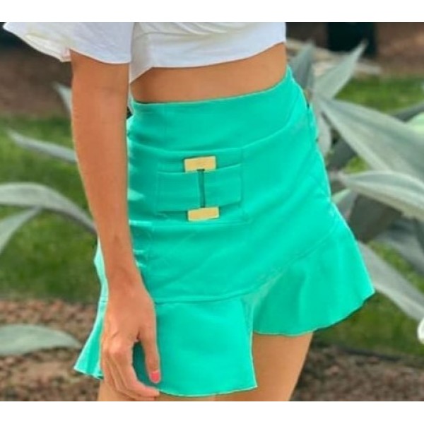 

Юбка женская короткая  размер Uau Conceito бирюзовый (6241, Юбка женская короткая 38 размер Uau Conceito бирюзовый (6241)