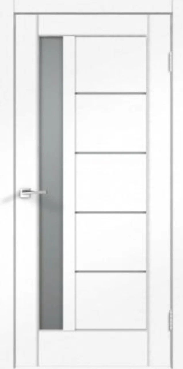 

Межкомнатная дверь Velldoris Premier 3 Ясень белый soft touch стекло сатин 800х2000