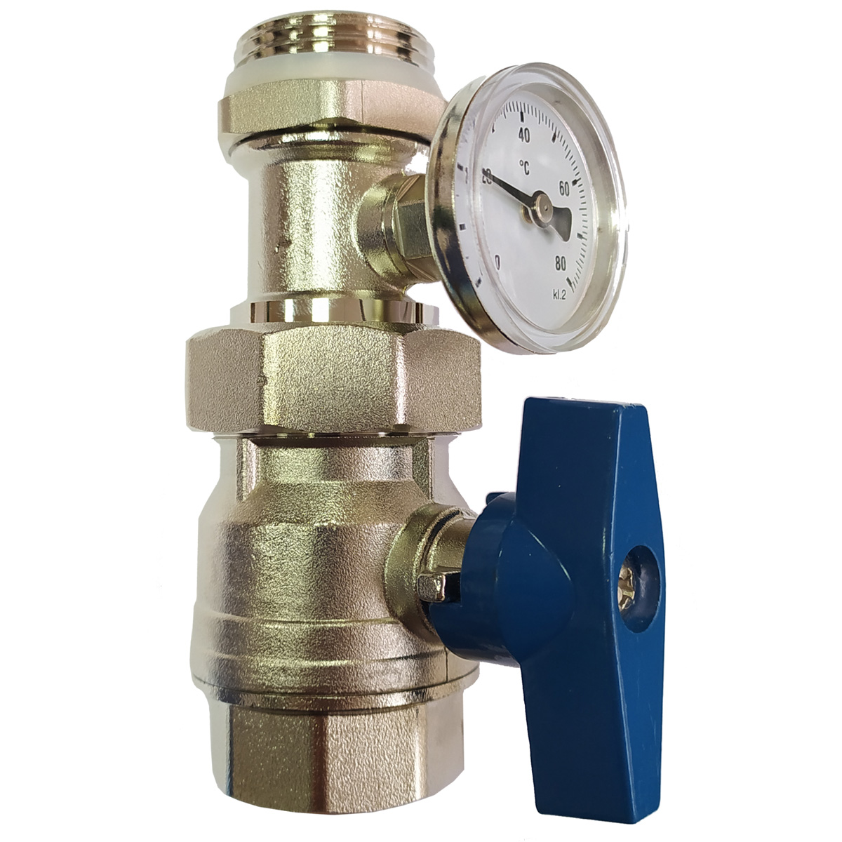 Кран с термометром (синяя ручка), Tervix (545020) – низкие цены, кредит ...