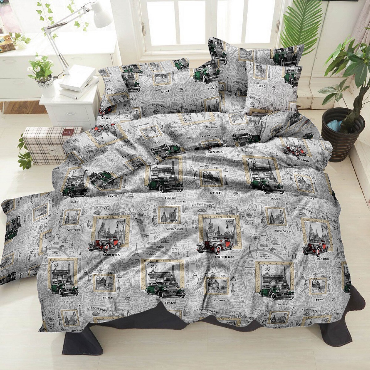 

Комплект постельного белья Zastelli 40-1073 Grey 200x220 см