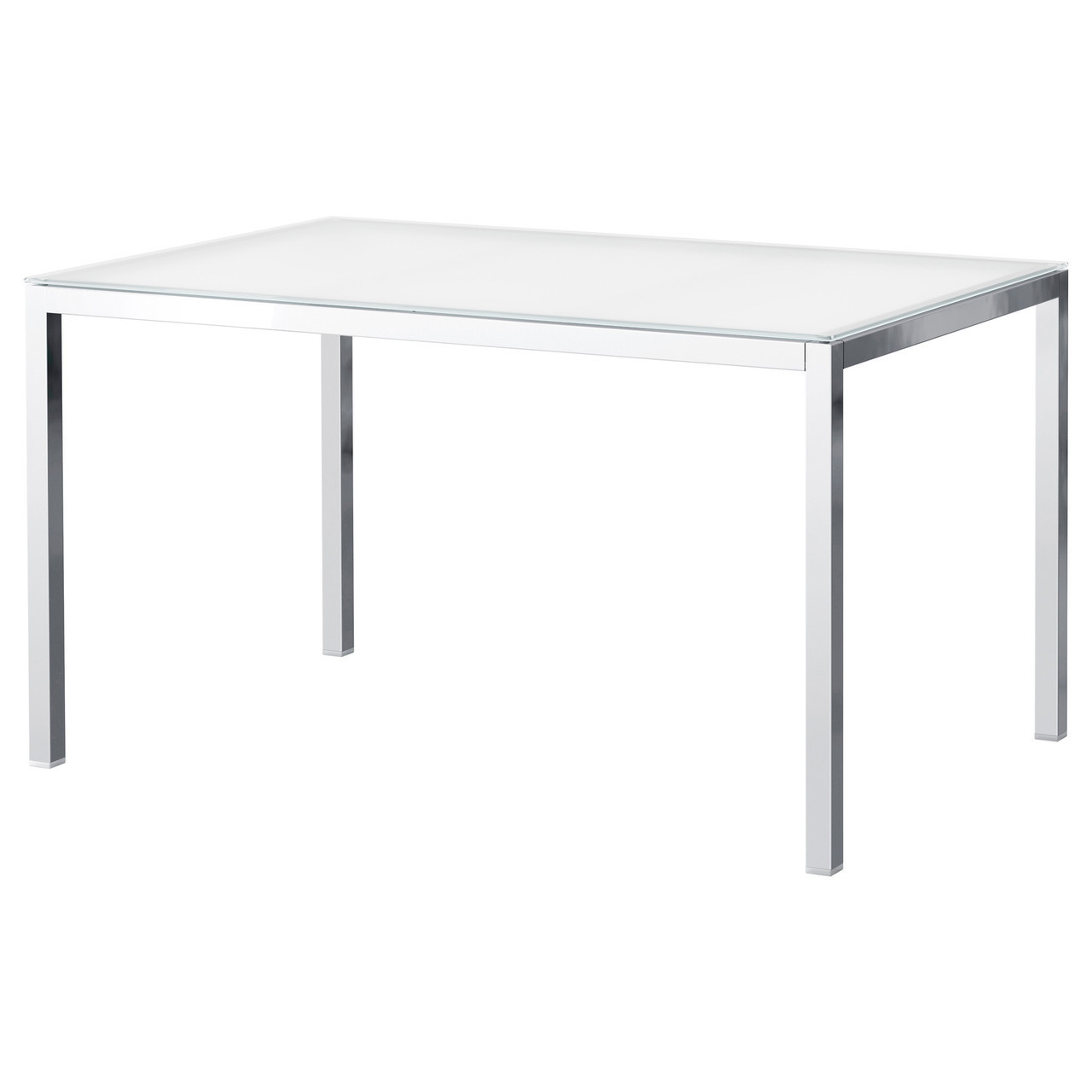 

Стол IKEA TORSBY хромированный стекло белый (598.929.37)