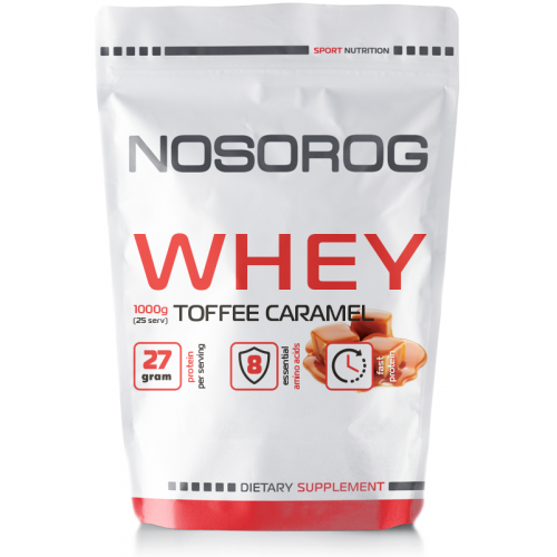 

Протеин сывороточный Носорог / Nosorog Nutrition Whey protein 1 кг карамель