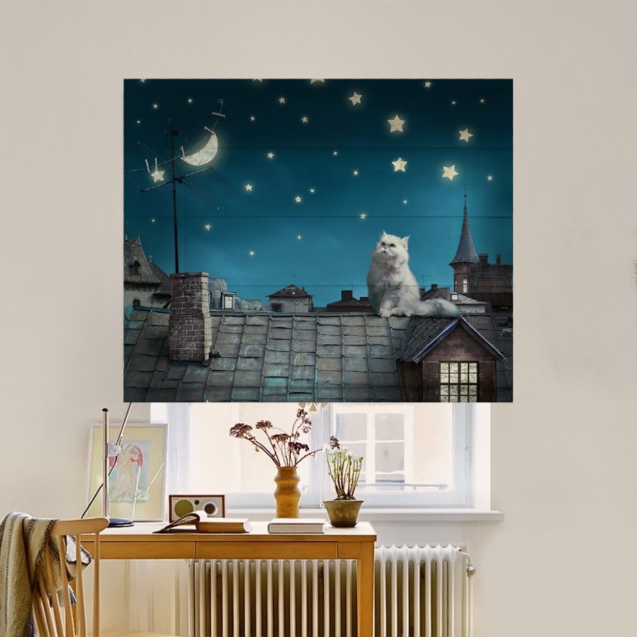 

Римская штора система Classic InHt Фотопечать Котики 12-272 Блэкаут 230х170 см