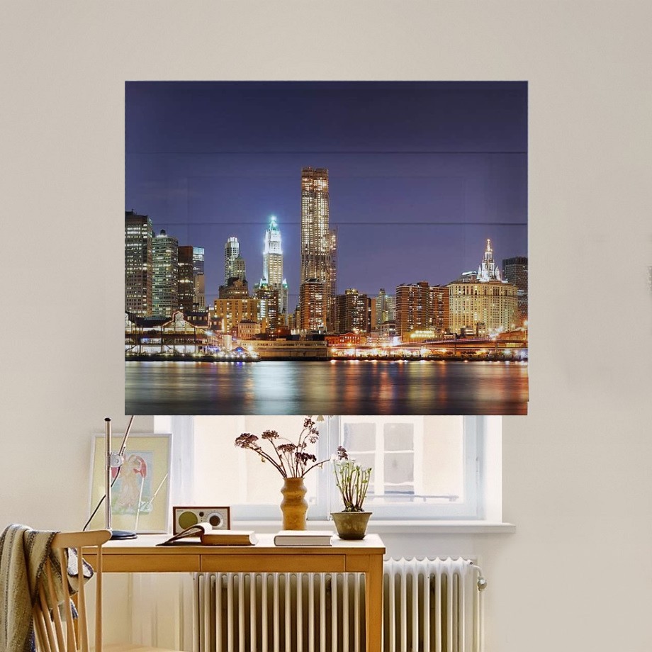 

Римская штора система Classic InHt Фотопечать Город 00-009 Блэкаут 80х170 см