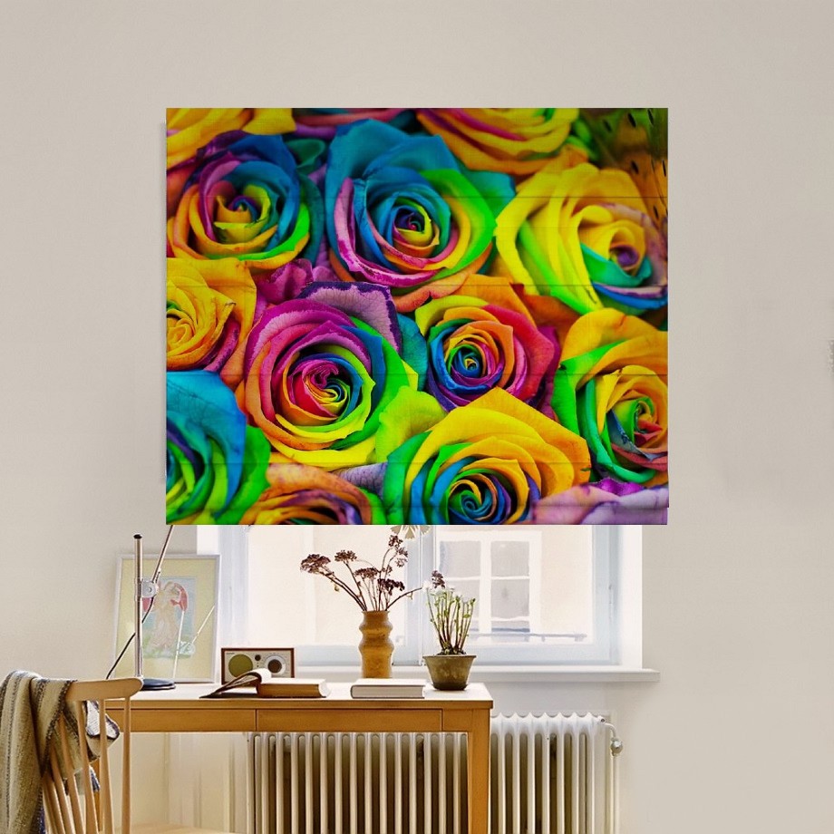 

Римская штора система Classic InHt Фотопечать Цветы 03-234 Блэкаут 190х170 см