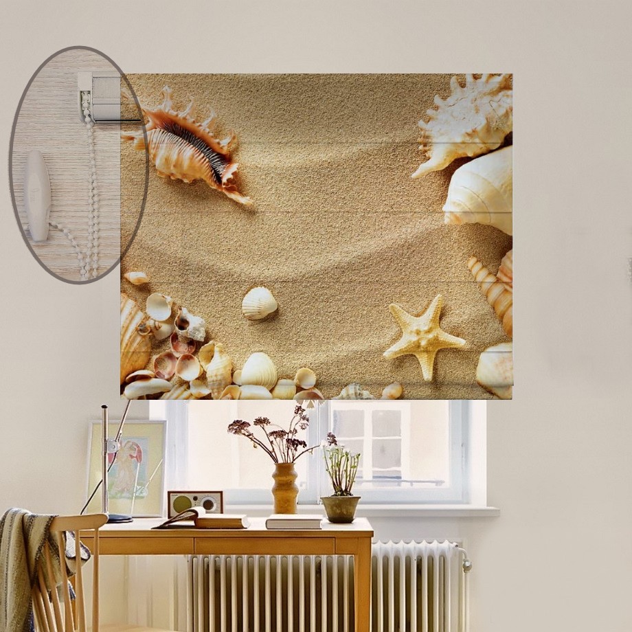 

Римская штора система Lux Coullise InHt Фотопечать Море 00-076 Блэкаут 40х170 см