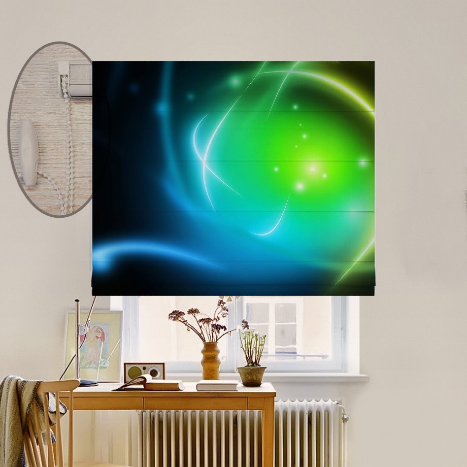 

Римская штора система Lux Coullise InHt Фотопечать Абстракция 13-316 Блэкаут 40х170 см