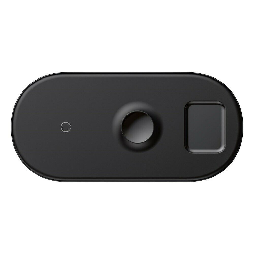 

Беспроводная зарядка Baseus Smart 3in1 для Apple Watch, iPhone, Airpods (18W MAX) Black