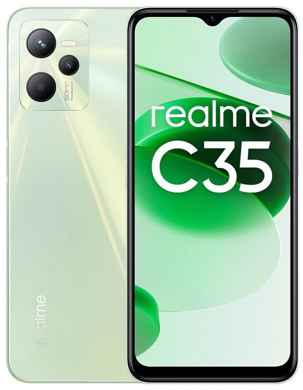 Мобильный телефон Realme C35 4/64GB (RMX3511) Glowing Green – фото ...