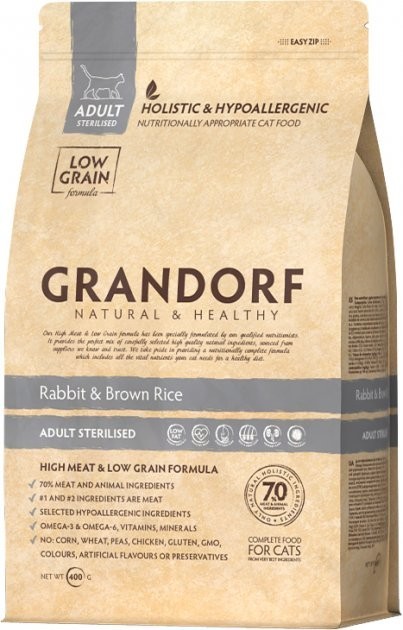 Сухой корм с кроликом и рисом Grandorf Rabbit & Rice Adult Sterilized ...