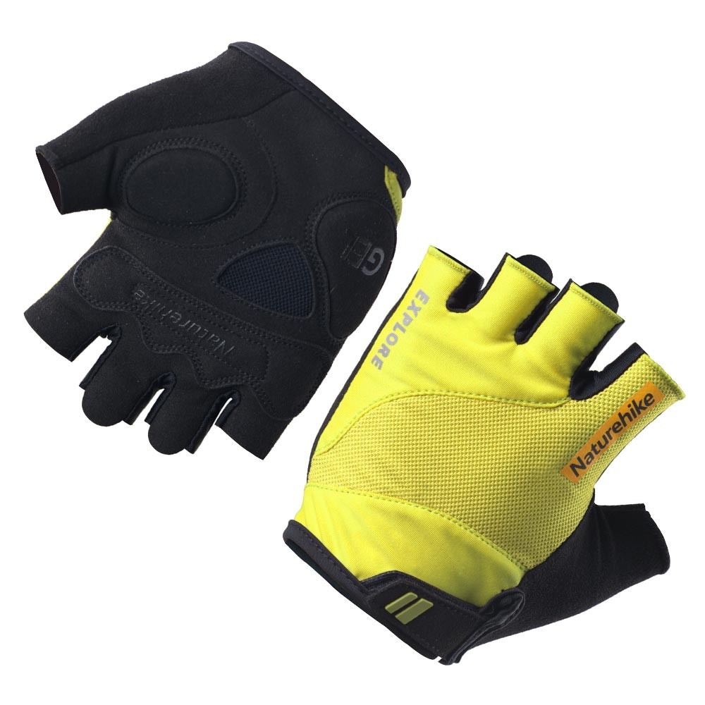 

Велосипедные перчатки Naturehike NH24S020-T Black-Yellow (6927593723210)