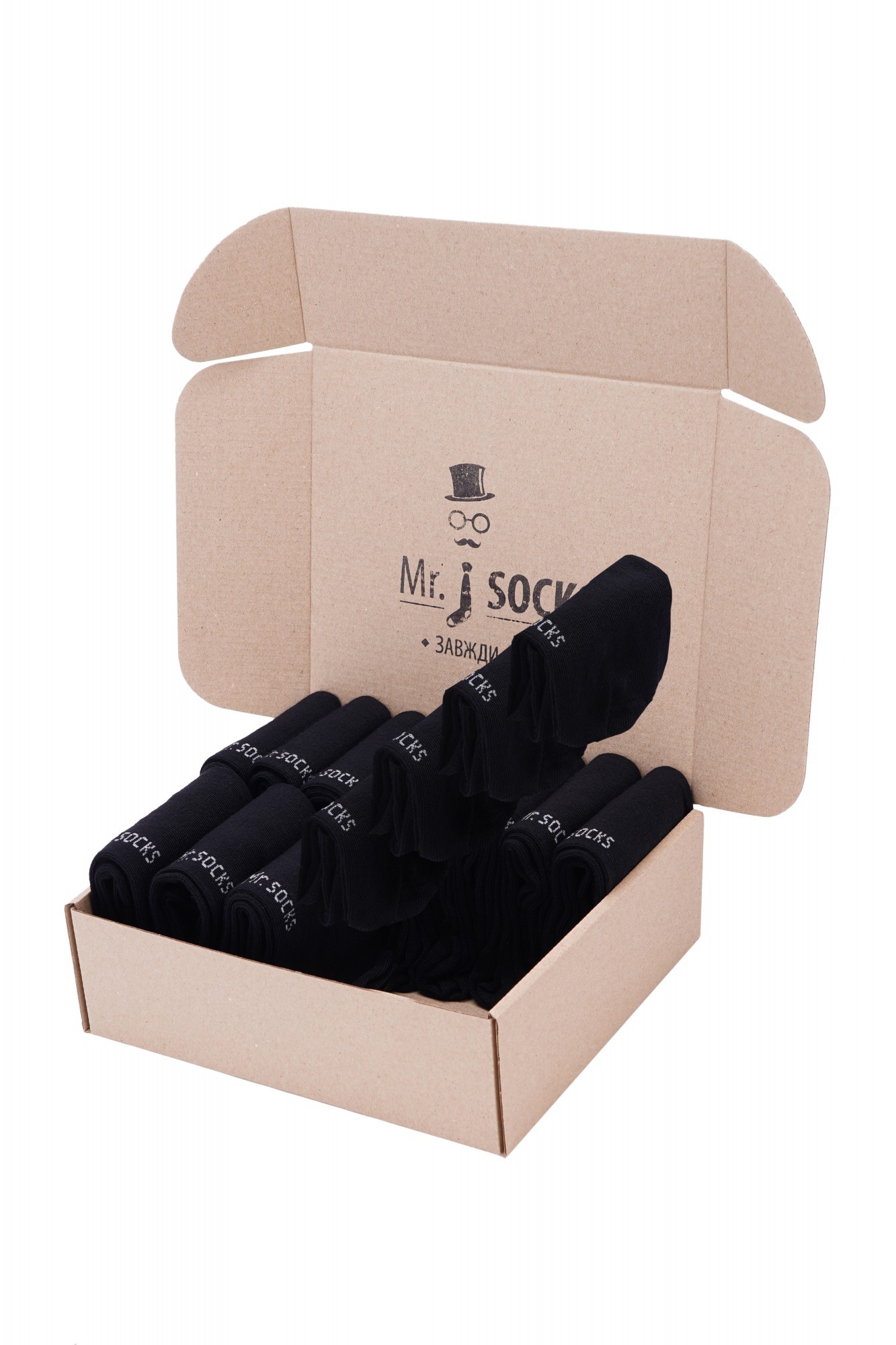 

Подарунковий набір шкарпеток Mr.SOCKS Premium BLACK для жінок, 15 пар