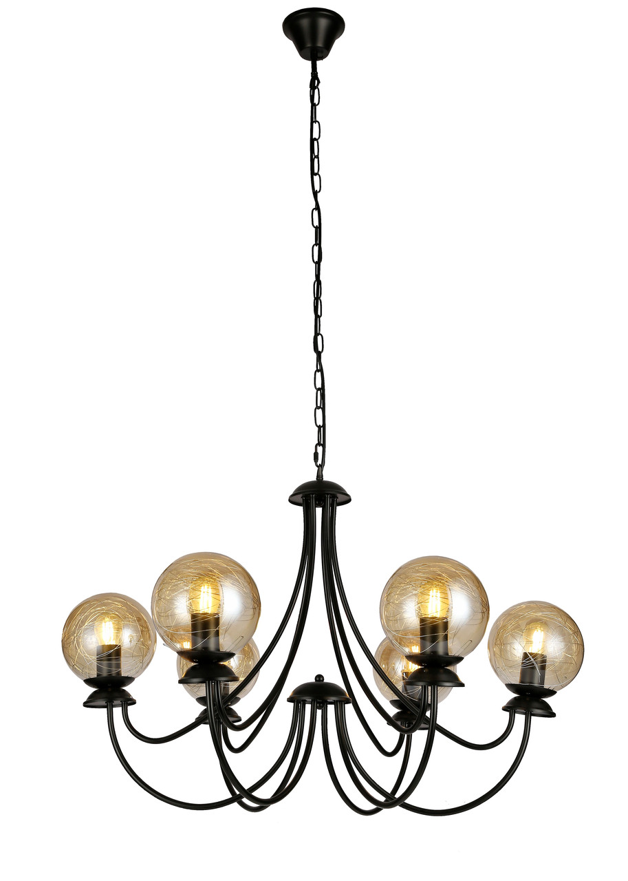 

Люстра Levistella 756PR0031-6 BK+BR