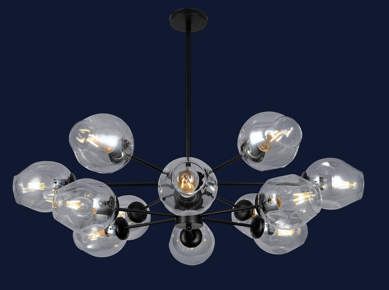 

Люстра Levistella 7526035-12 BK+CL
