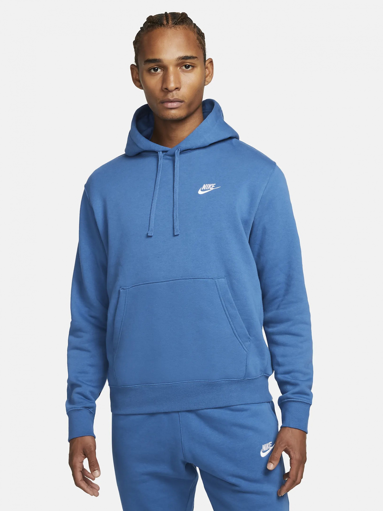 Худи утепленное мужское Nike M Nsw Club Hoodie Po Bb BV2654-407 S ...