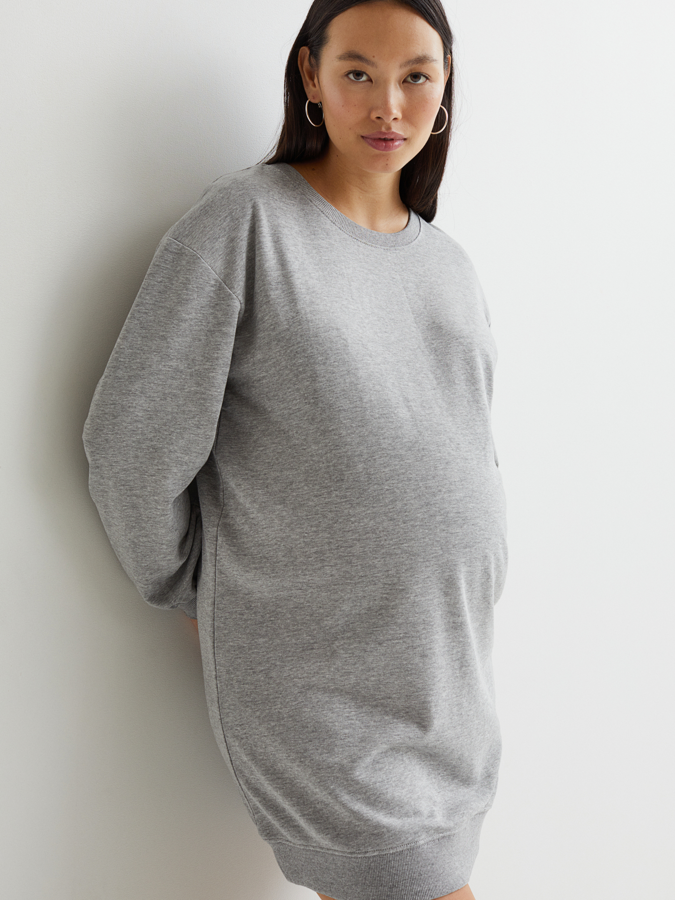 Акція на Сукня для вагітних міді зимова жіноча H&M Mama XAZ334926WOOA S Сірий меланж від Rozetka