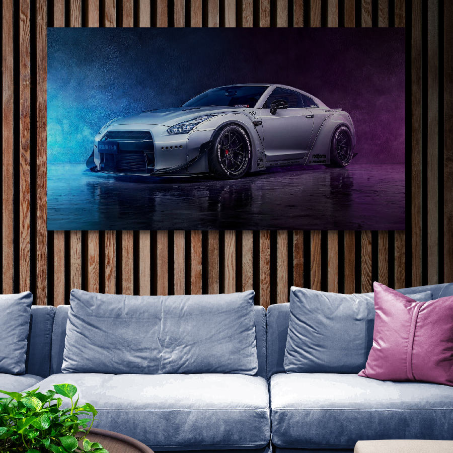Картина на холсте Спорткар Ниссан HolstPrint RK0949 размер 50 x 100 см ...