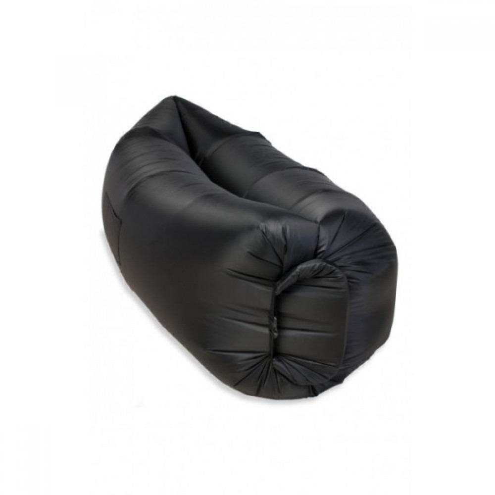 

Надувной матрас Outer Trails для пляжа, на природу с карманом + чехол Черный (11441)