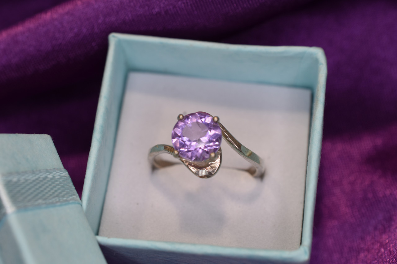

Серебряное кольцо с Аметистом Восторг 1872 Sky Jewelry 17,5