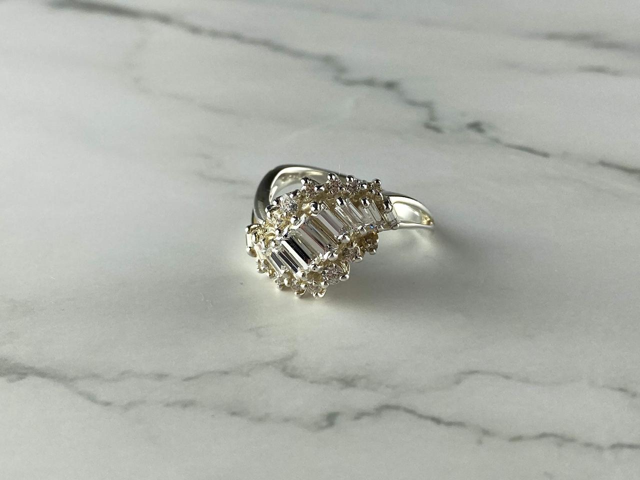 

Кольцо из серебра с Фианитами Нежность 937 Sky Jewelry 21