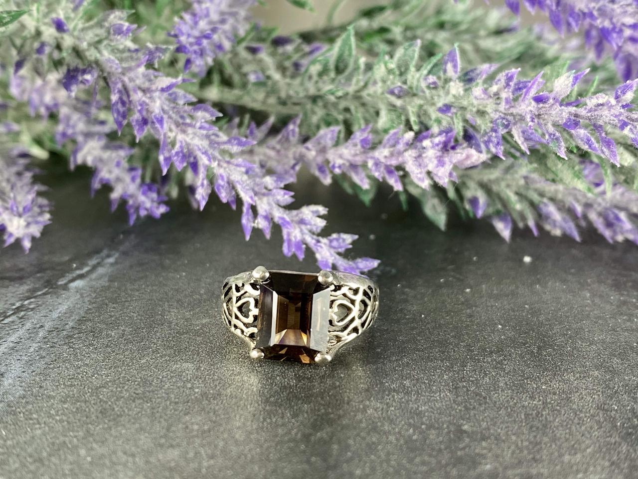 

Серебряное кольцо с Камнем Гессонит Ажур 2827 Sky Jewelry 17 (8722)