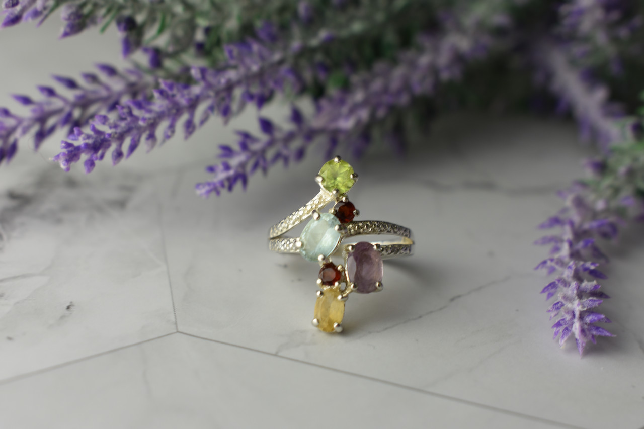 

Кольцо из серебра с Натуральными Камнями Уникальность 262 Sky Jewelry 18 (178)