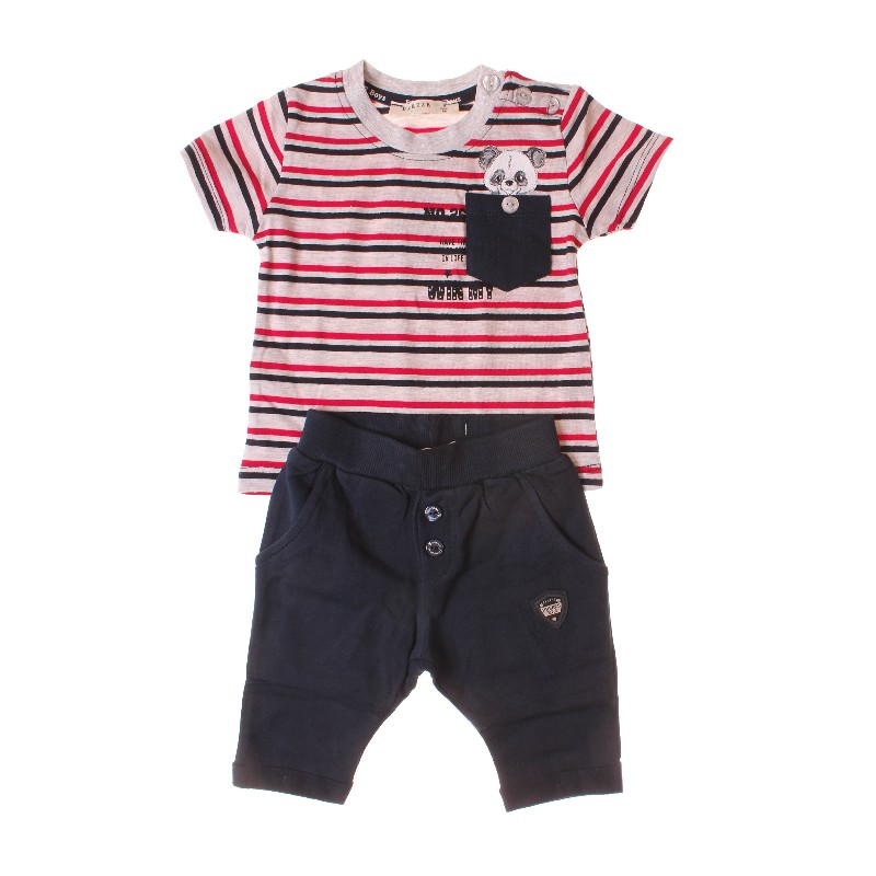 

Футболка + Брюки для мальчика BREEZE 14288 80 см м-бежевый/красный (322898)