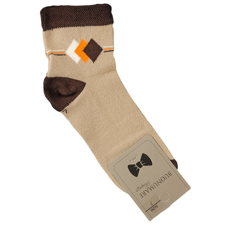 

Носки для мальчика UCS M0C0101-1380 9 years (стопа 20 - 20.5) см бежевый с коричневым