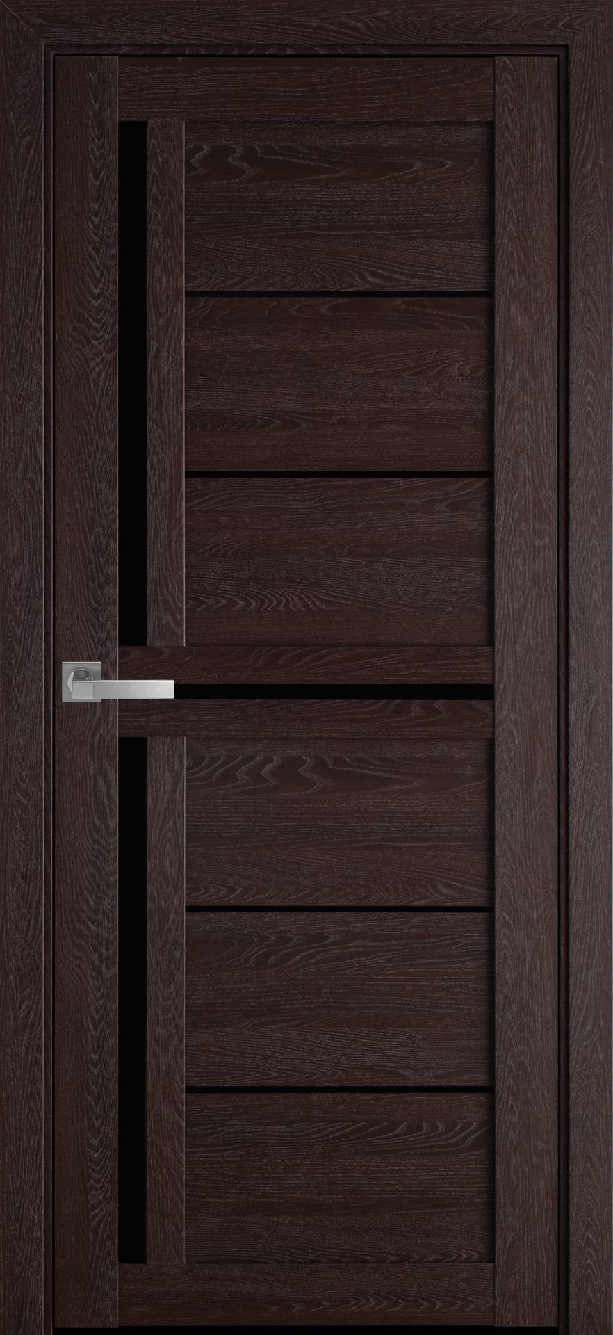 

Двери межкомнатные Новый Стиль Диана G Дуб Мускат ПВХ Ultra черное стекло (BLK) 800*2000