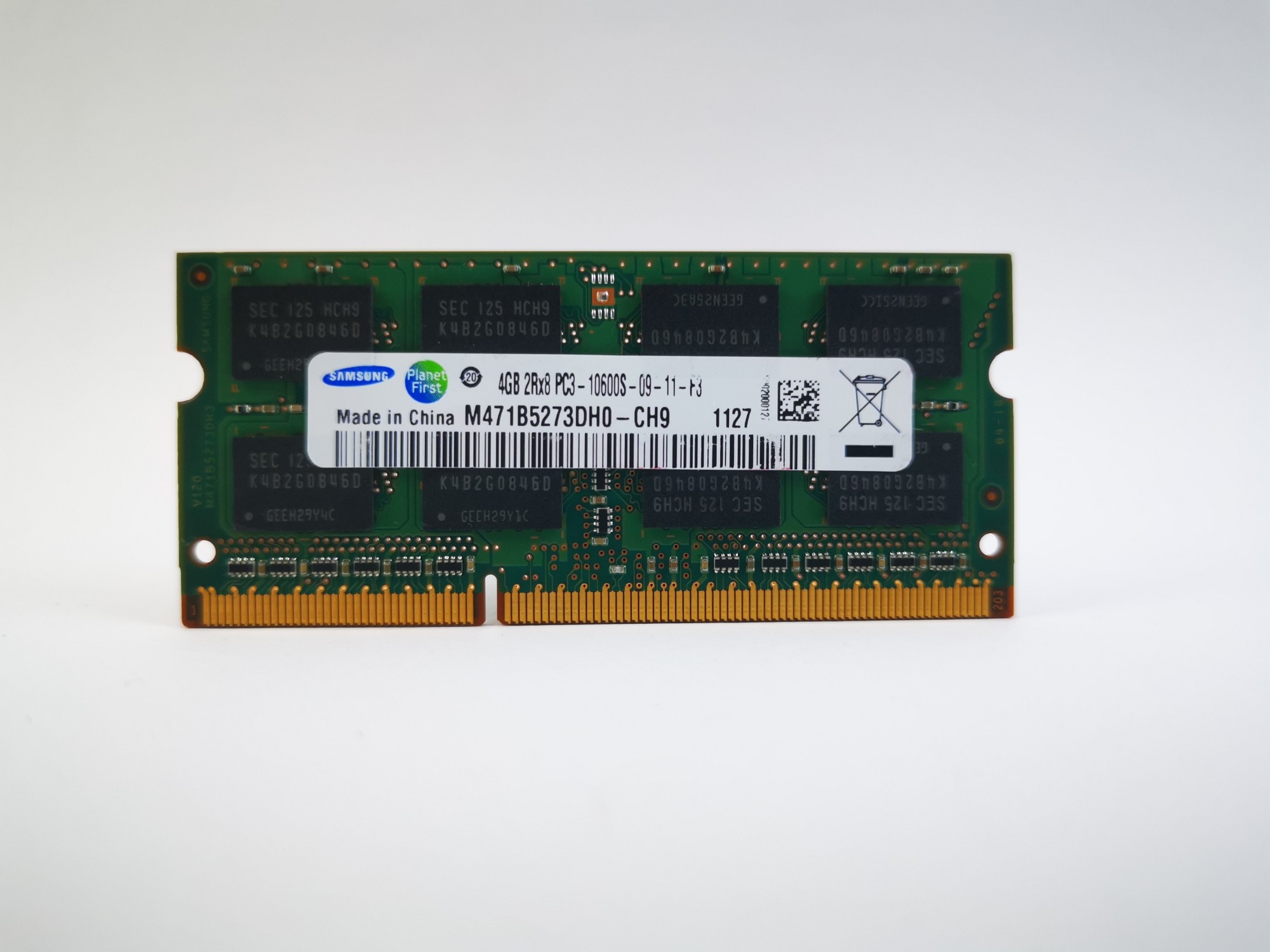 Оперативная память для ноутбука SODIMM Samsung DDR3 4Gb 1333MHz PC3 ...
