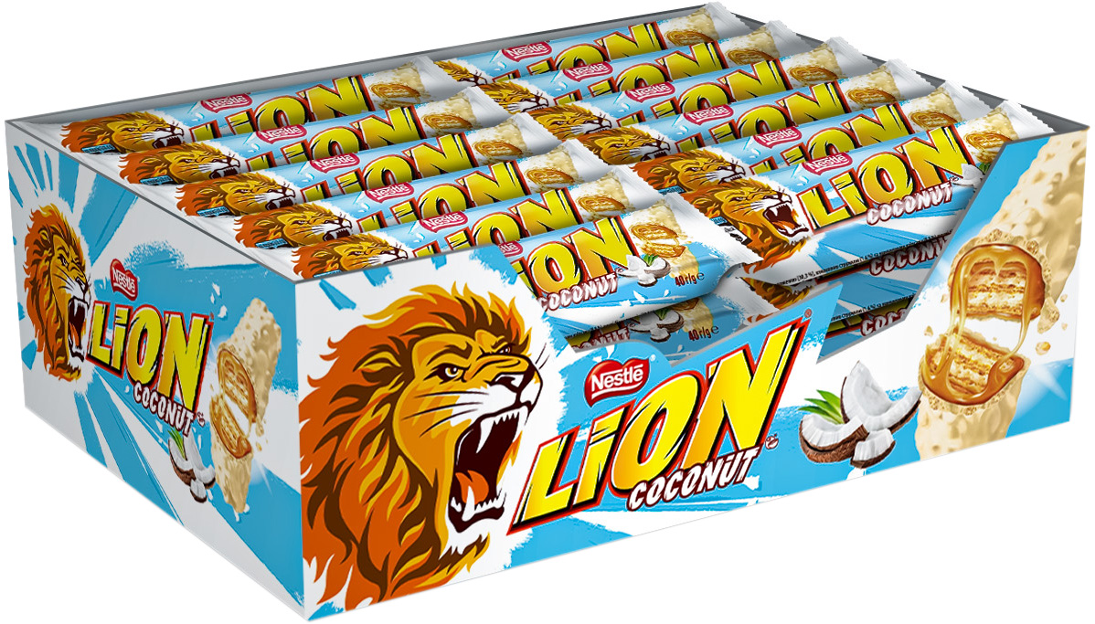 Упаковка батончиков Lion Coconut с кокосовой стружкой 40 г х 40 шт ...