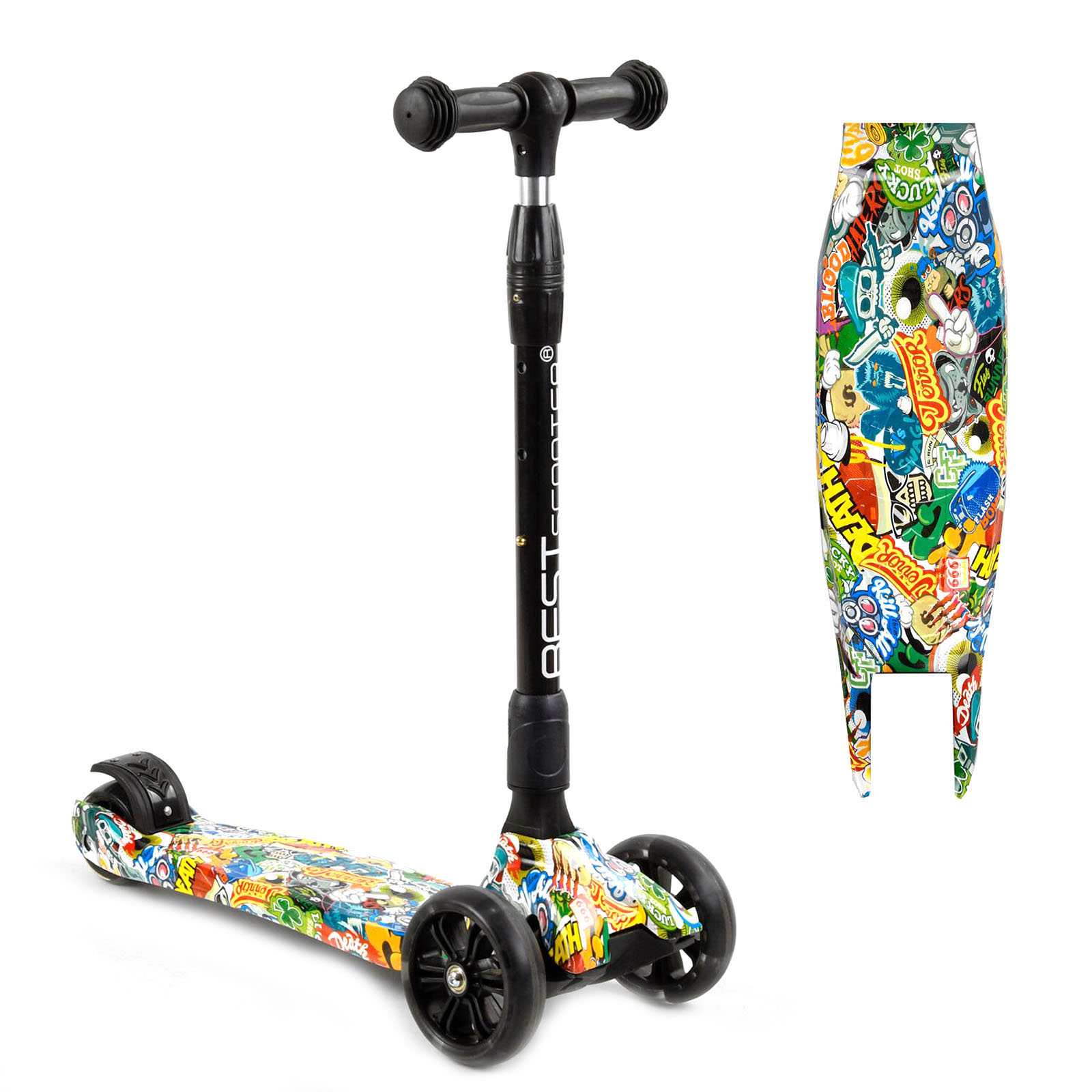 Самокат Scooter со световым эффектом Разноцветный 6900066353116 – фото ...