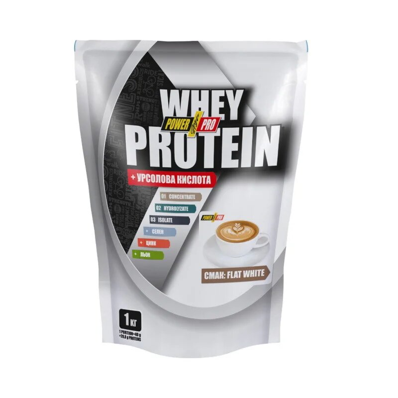 

Протеин Power Pro Whey Protein 1 кг Флэт уайт (251f241)