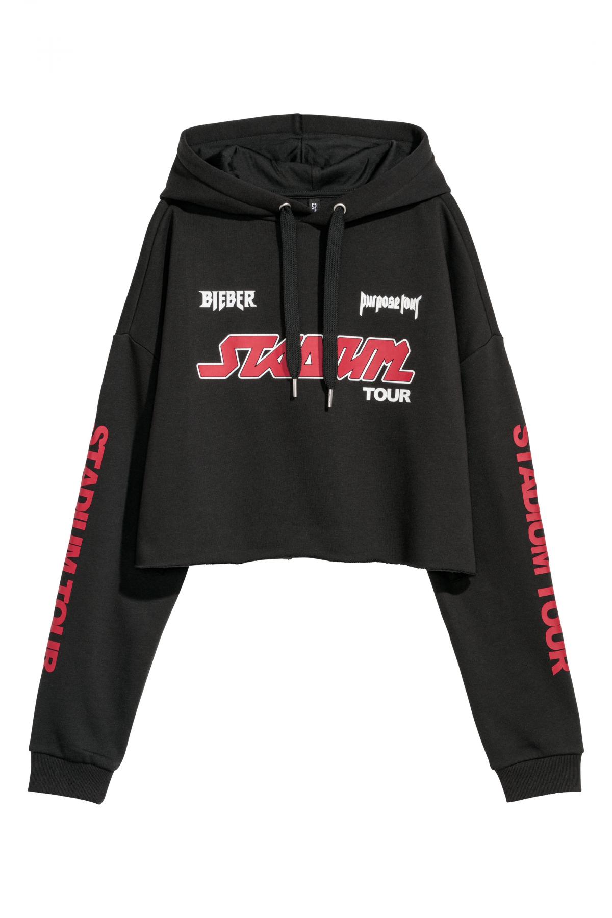 

Короткий худи H&  Черный, Короткий худи H&M m Черный