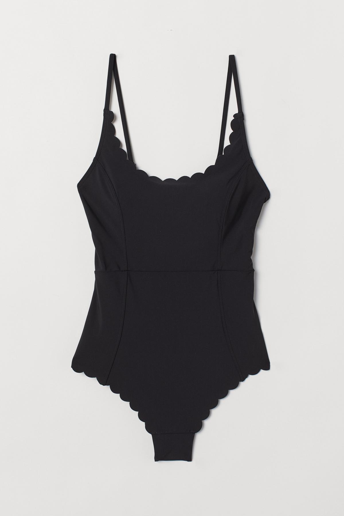 

Купальник с волнистыми краями H&M eur 32 Черный (3747-0715343003)