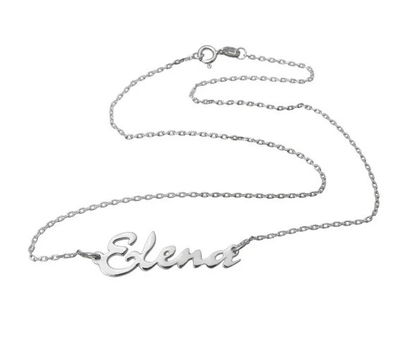

Серебряное колье Shkatulka с именем Елена 914-0